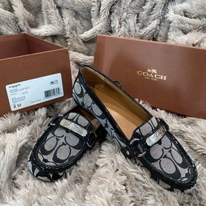 COACH Felisha 12CM SIG C Loafers Black/White